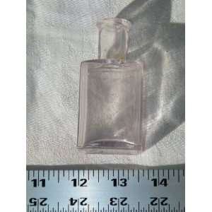  Antique Pharmacy Bottle Clear 