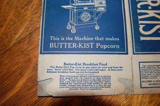   1900s Antique Advertising BUTTER KIST POPCORN Machine Box Boxes LOT