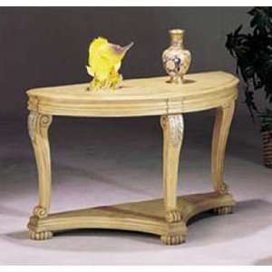  Sofa Table Traditional Style Antique White Finish