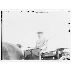 Photo Reg. Vanderbilt in drivers seat of horse drawn carriage 1900