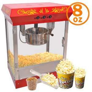   Popcorn Puffed Rice Machine Maker Countertop Red  Kitchen