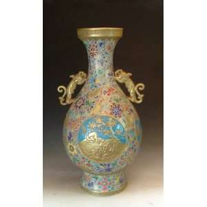  one Gilt Enamel Coloring Porcelain Vase, Chinese Antique 