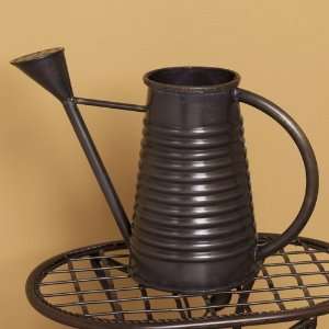  Decorative Dark Antique Copper Watering Can with Ridges 