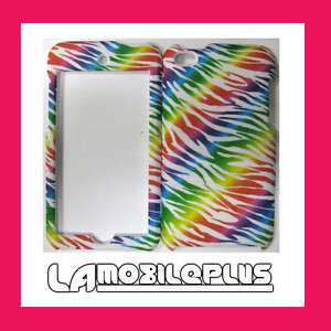 Apple Ipod Touch 4th GEN Hard SnapOn Case Cover WHITE RAINBOW COLORFUL 