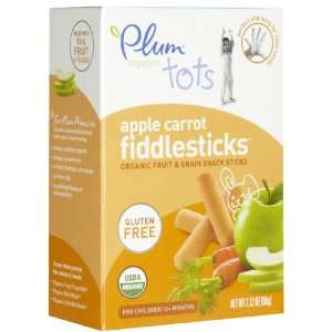 Plum Organics Tots Apple Carrot Fiddlesticks Snack Sticks, 2.12 oz 