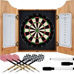  Wood Dart Cabinet   Pro Style Board and Darts   Sporting Goods Darts 