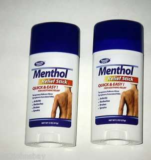 Menthol Relief Sticks Relief Of Arthritis,Sprains Etc  
