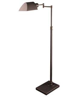 Lighting Enterprises Floor Lamp, Mission Bronze Articulating Arm 