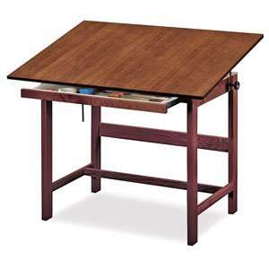   Table   Titan Drafting Table, Walnut Finish, 36 times; 48 Arts