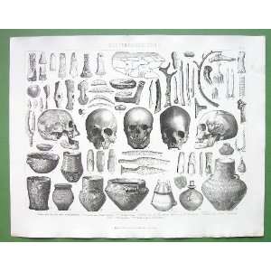  ICE & STONE AGE Artifacts Skulls Hunting Tools Utensils 
