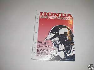 Honda TRX350 TRX 350 ATV Service Repair Manual SHOP  