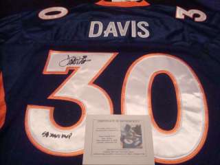   Terrell Davis Autographed Signed Authentic Throwback Jersey COA  