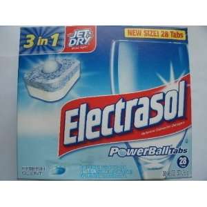  Electrasol Powerball Tabs with Jet Dry Shine, Automatic Dishwasher 