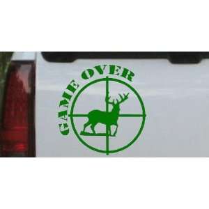 Game Over Deer In Scope Hunting And Fishing Car Window Wall Laptop 