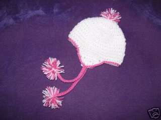 Handmade Crochet Baby/Toddler Ski Hat *You Choose Size  