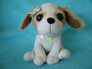 The Petting Zoo Plush Puppy Dog Big Eyes Floppy Ears 7  