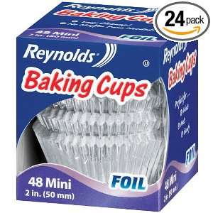  Reynolds Baking Cups, Mini Foil, 48 Count (Pack of 24 