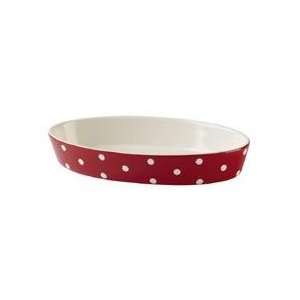  Spode Baking Days Oven to Tableware Brick Red Oval Dish 11 