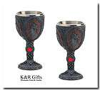 DRAGONS Set of 2 Banquet ROYAL DRAGON GOBLETS New