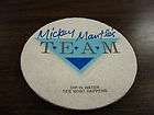 Mickey Mantles Restaurant   T​eam Coaster Sponge   3 1/2