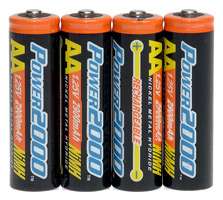 Set of 4 High Capacity 2900mAh NiMH Rechargeable Batteries