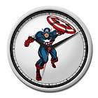 CAPTAIN AMERICA 9 WALL CLOCK Battery Operated Vintage 