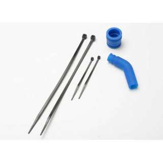 Traxxas 5245 REVO Blue Exhaust Coupler/Deflector Set TRA5245 FREE 