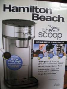 The Scoop Single Serve Coffee maker by Hamilton Beach  IN BOX  