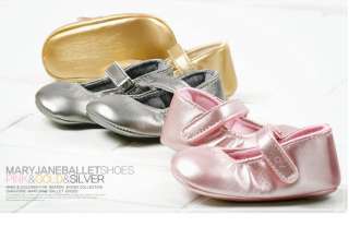Baby & Toddler girl Gold Crib Ballet Shoes  
