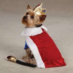 Pet ROYAL KING Puppy Dog Halloween Costume XS S M L XL  