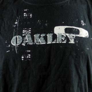 Oakley Sunglasses Logo Mens T shirt XL Black  