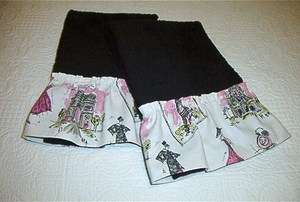 pc. Hand Towel Set Waverly Tres Chic Black, Pink  