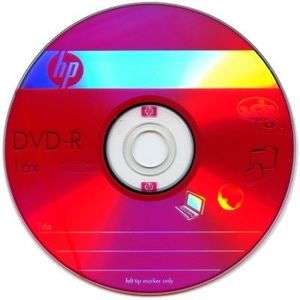 25 Pack HP 16X Logo Blank DVD R DVDR Recordable Disc Media 4.7GB with 