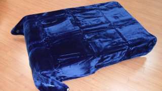 Item Name Solaron Mink Blanket King Size Solid Color Navy Blue