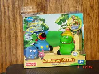 Disney Jungle Junction Roadway Racers Bobby & Crocker Figures Animal 