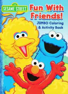   Elmo Big Bird Cookie Monster Fun with Friends Coloring Book  