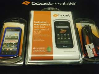 Brand New Boost Mobile LG Marquee SEALED w/ FREE Car charger and Blue 