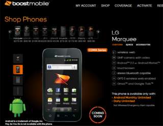 Boost Mobile Lg Marquee BRAND NEW Sealed, Front Camera, Gingerbread, 5 