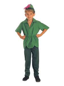Neverland Peter Pan Elf Tunic Hat Child Boys Costume  