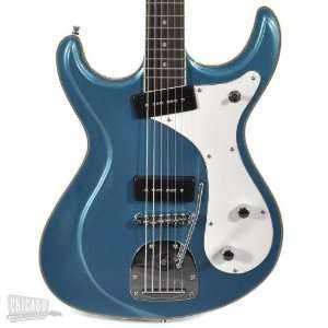   Eastwood Sidejack Baritone Deluxe   Metallic Blue Musical Instruments