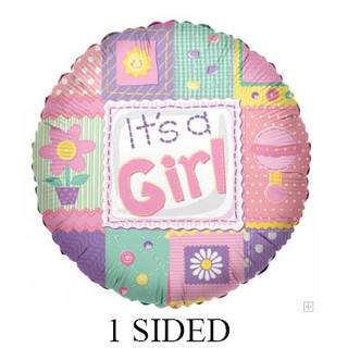 18 Its a Girl One Sided Round Foil Balloon  