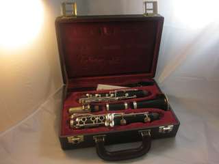 PROFESSIONAL WOODEN BUFFET CRAMPON CLARINET WITH ORIGINAL CASE 