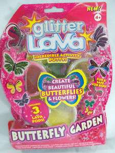 New Glitter Lava Butterfly Garden Pods Flowers Putty  