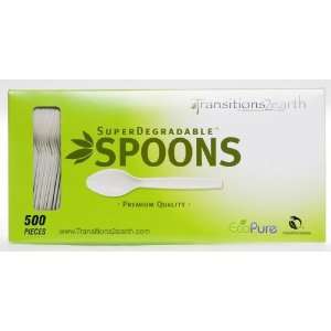  Biodegradable EcoPure Spoons   Box of 500 Kitchen 