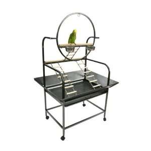  A&E Cage Co. J6 The O Parrot Play Stand Color Green 