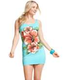    Rampage Dress, Sleeveless Scoop Floral Tunic Mini customer 