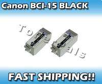 2x Black Ink Cartridge for Canon BCI 15 PIXMA iP90  