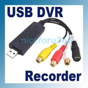 New USB DVR CCTV Video Audio Capture Recorder Adapter  