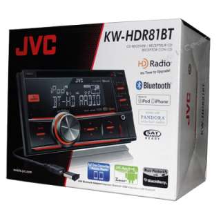 JVC KW HDR81BT In Dash Double DIN Head Unit Car Radio CD Player AM/FM 