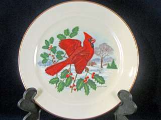 Pickard China Hand Painted Cardinal Plate Artist Signed  